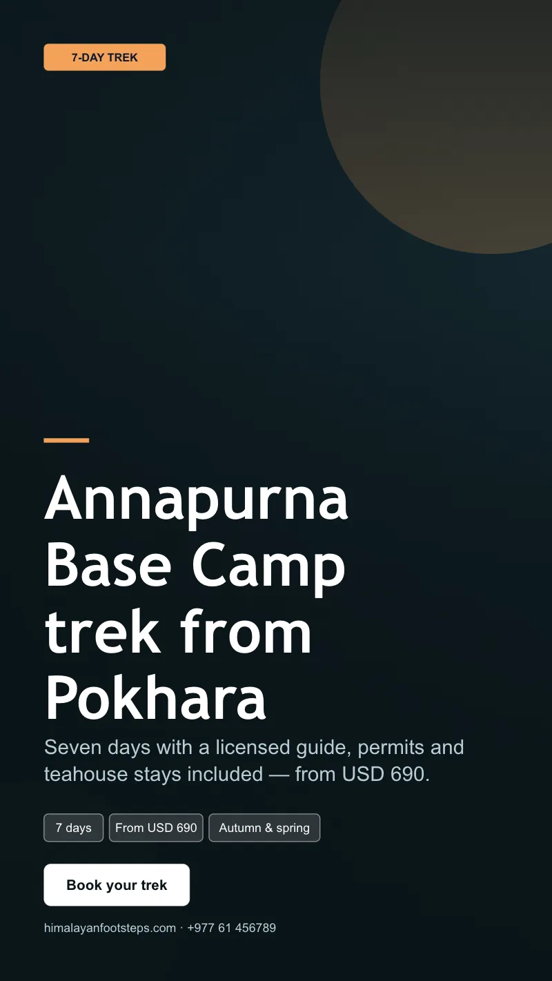 Annapurna Base Camp trek template