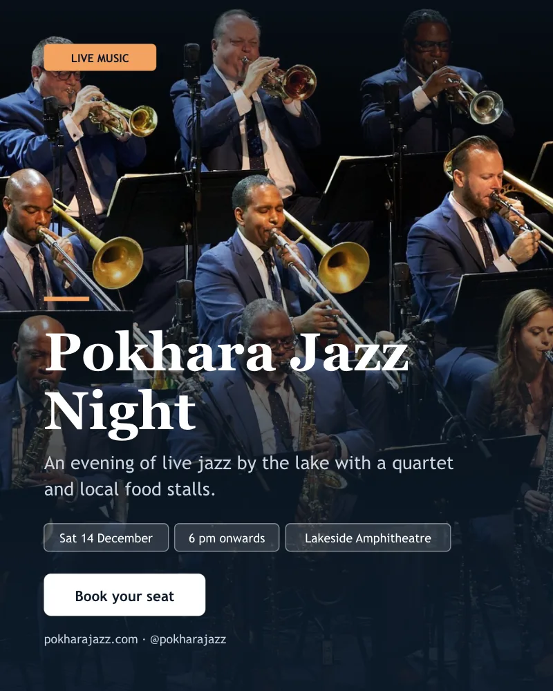 Pokhara jazz night template