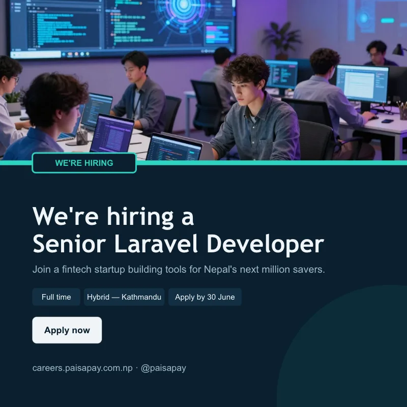 Senior Laravel developer wanted template