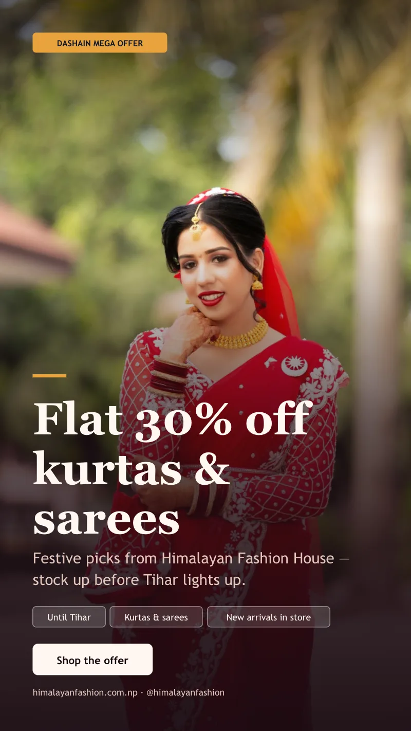 Dashain mega offer story template